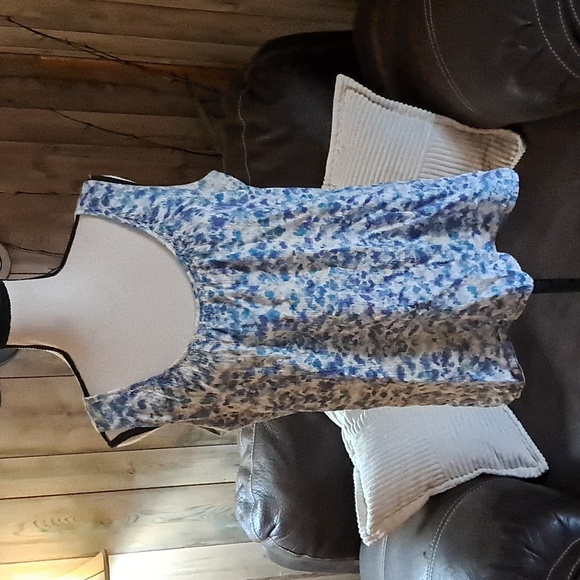Eddie Bauer Blue and White Tank Top - Picture 1 of 8